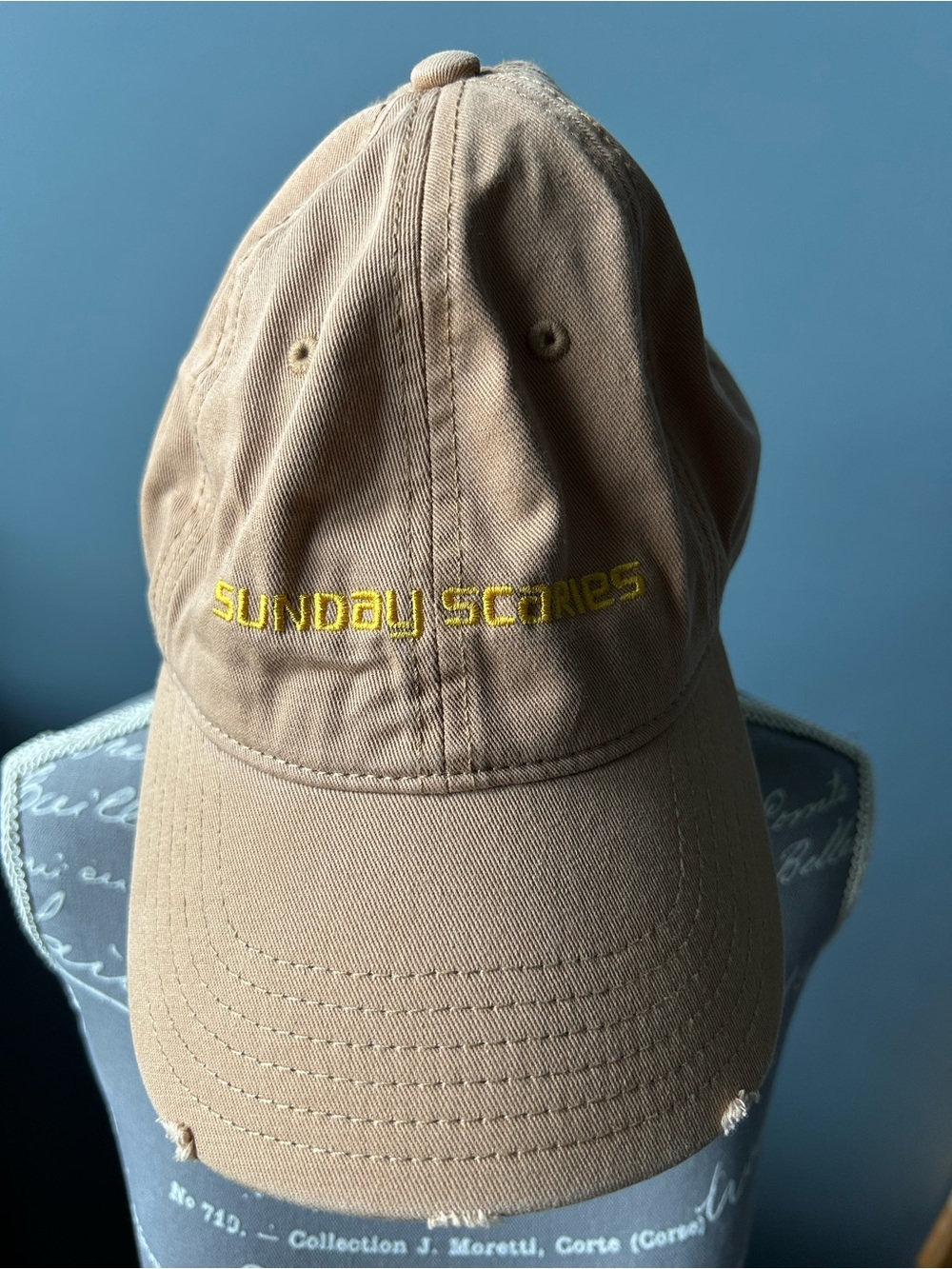 aerie Beige 'SUNDAY SCARIES' Embroidered Baseball Cap